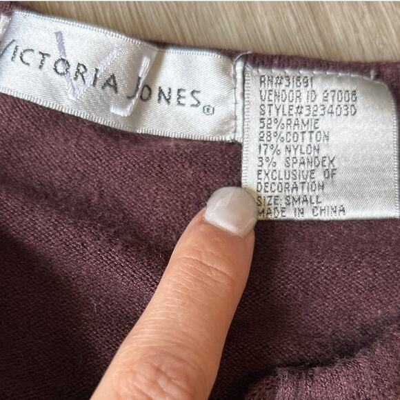 Vintage 90s Victoria Jones Cardigan size small - Picture 2 of 7